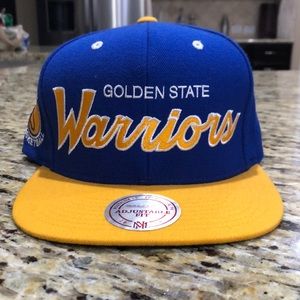 Authentic Mitchell & Ness GS Warriors snapback